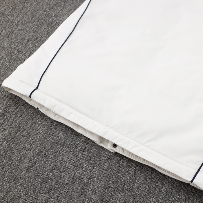 24-25 RMA White Hooded Windbreaker Fabric Cotton Coat #G209(彩标)