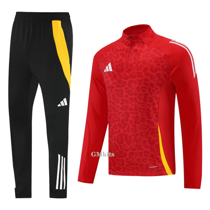 2024 AD Red Half Pull Tracksuit #AB08 (半拉链)
