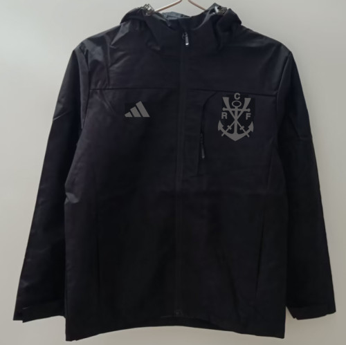 24-25 Flamengo Black Windbreaker
