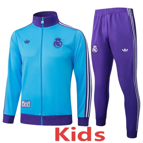 2025-26 RMA Blue Kids Jacket Tracksuit #E2518(童装)