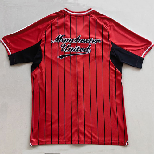 25-26 Man Utd Red Casual Edition Baseball Jersey