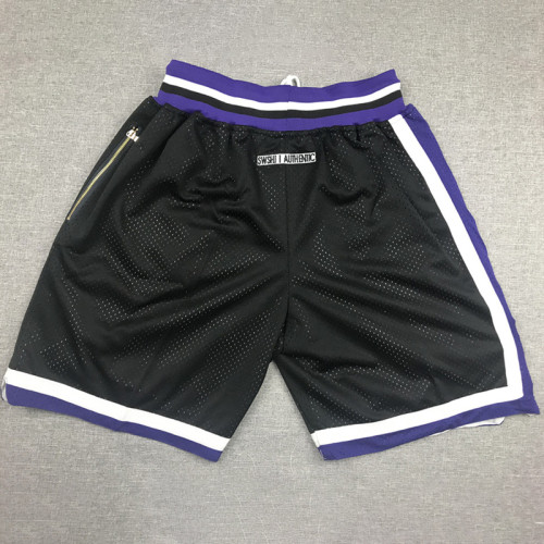 Kings Black City Edition Top Quality NBA Pocket Pants #国王队