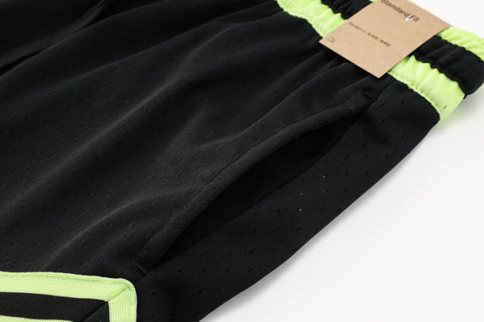 A2437 Jordan Green Black Casual Short Pants