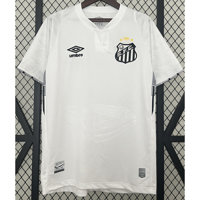 24-25 Santos FC Home (Print Sponsor) Fans Soccer Jersey