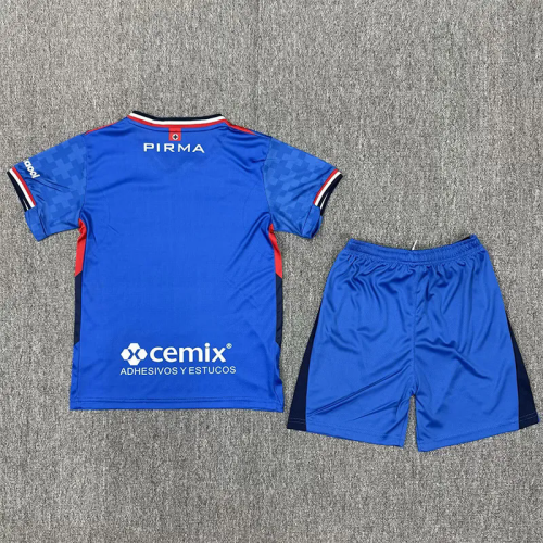 25-26 Cruz Azul Home Kids Soccer Jersey