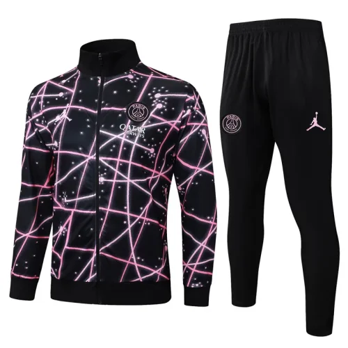 25-26 PSG Jordan Black Jacket Tracksuit #A2556