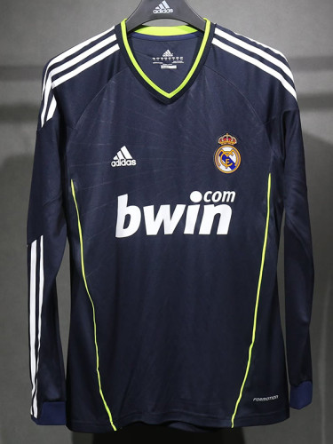 2010-2011 RMA Away Player Version 长袖球员 Long Sleeve Retro Soccer Jersey