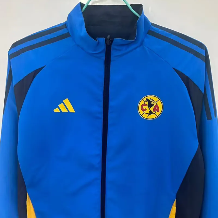 25-26 Club America Black & Blue Double Sided Windbreaker