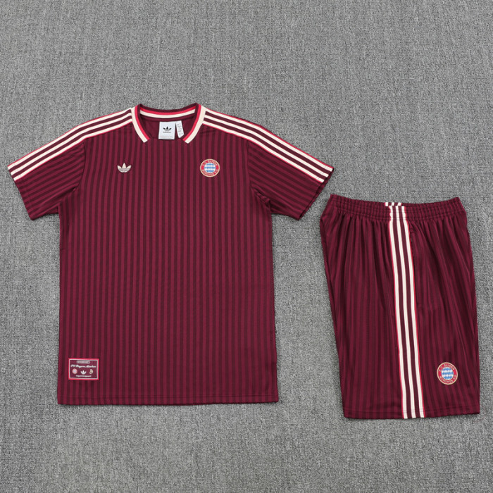 2025-26 Bayern Jujube red Training Short Suit