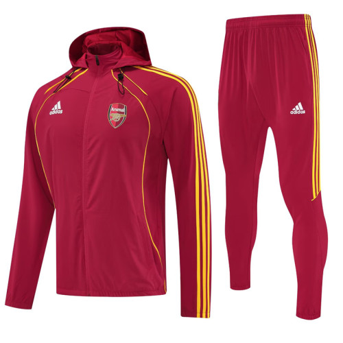 2025-26 ARS Jujube red Hoodie Jacket Tracksuit