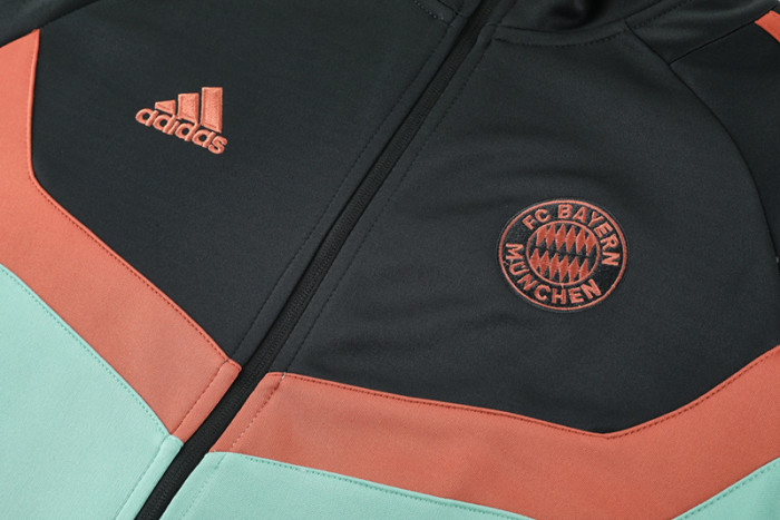 24-25 Bayern Black green Jacket Tracksuit #03