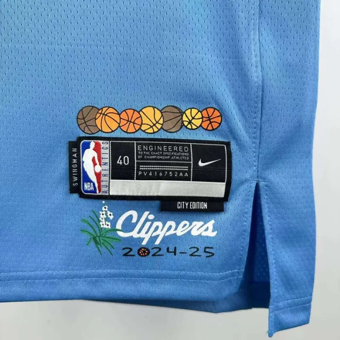 2024-25 Clippers PAUL #3 Blue City Edition Top QualityHot Pressing NBA Jersey