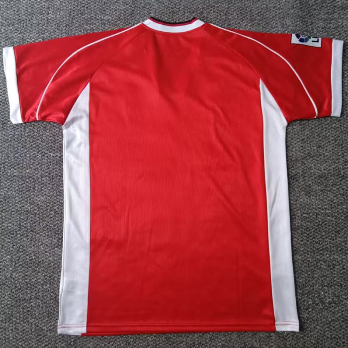 1999-2001 La Coruna Red Retro Soccer Jersey(带章)