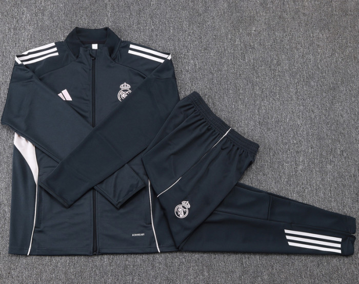 2025-26 RMA Dark gray Kids Jacket Tracksuit #E2568(童装)