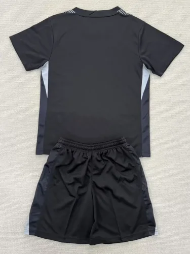 25-26 PSG Black GoalKeeper Kids Soccer Jersey