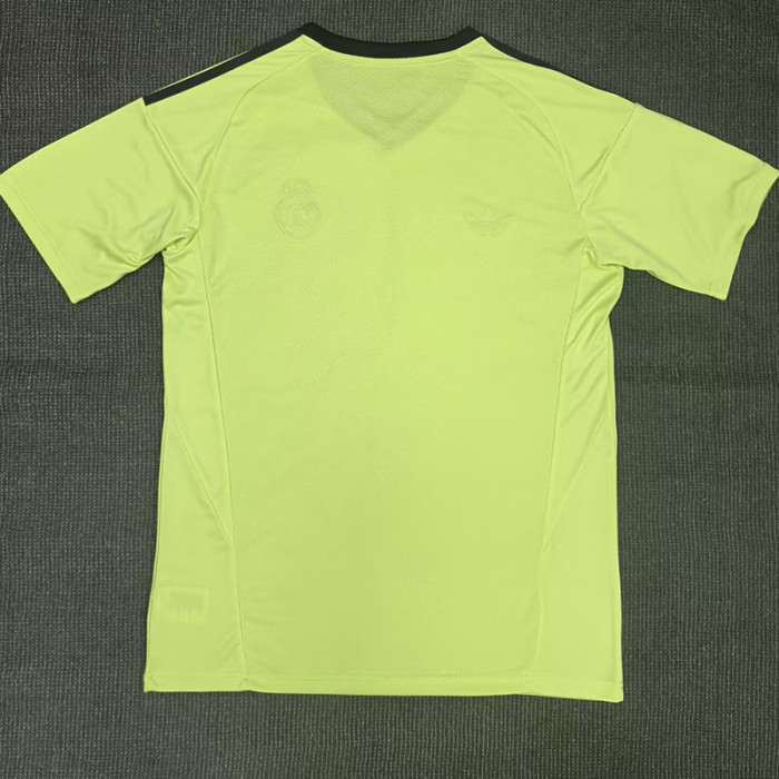 24-25 RMA Yellow Goalkeeper Fans Soccer Jersey