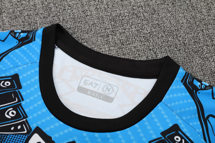 25-26 Napoli Blue Training Short Suit