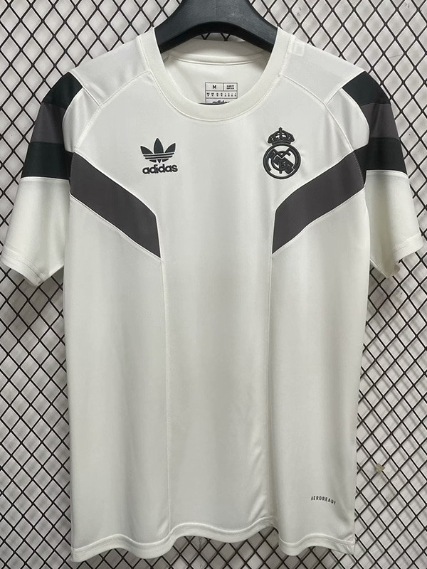 24-25 RMA Beige White Special Edition Training Shirts *三叶草