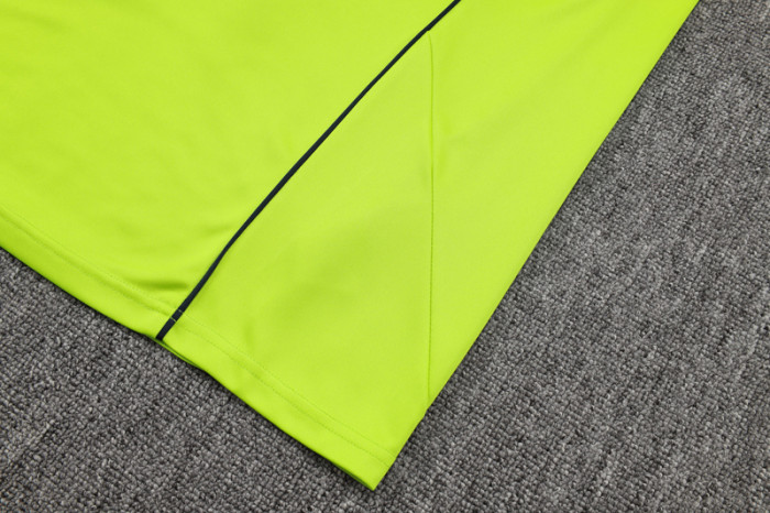 2025-26 RMA Grass green Half Pull Tracksuit #B2545(半拉链）