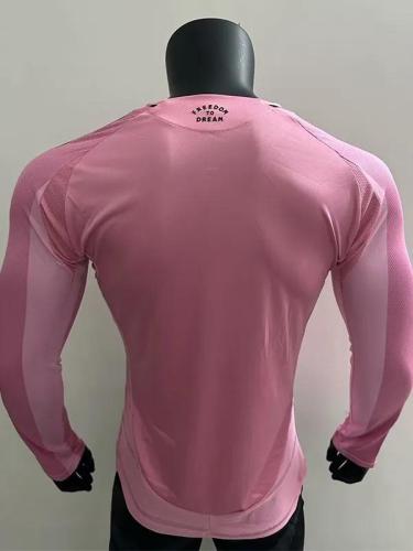 25-26 Inter Miami Home Long Sleeve Player Version Soccer Jersey (长袖球员)