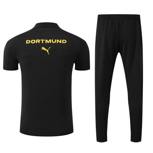 25-26 Dortmund Black Polo Tracksuit