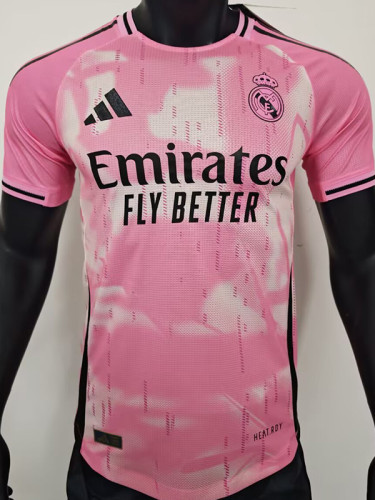 2024-25 RMA Pink White Special Edition Player VersionTraining Shirts