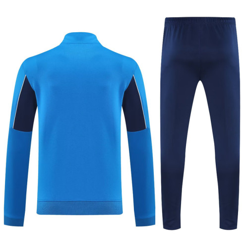 2025-26 Marseille Fancy blue Jacket Tracksuit