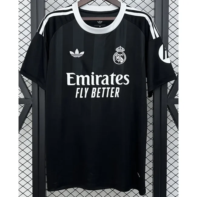 25-26 RMA Black GoalKeeper Fans Soccer Jersey
