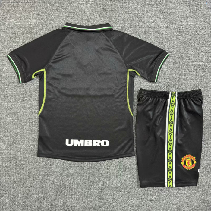 1998 Man Utd Third Kids Retro Soccer Jersey