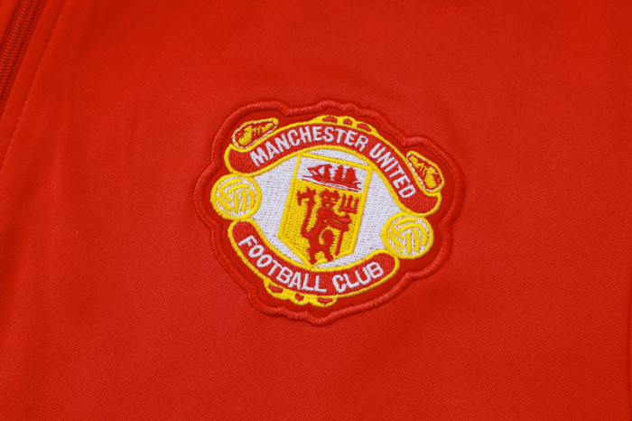 2025-26 Man Utd Red Kids Half Pull Tracksuit #E2596(童装)(半拉链)