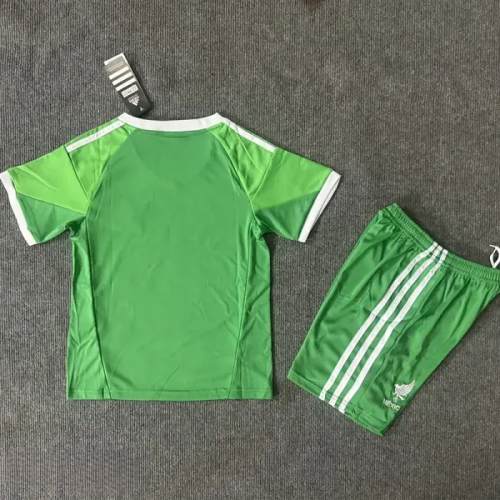 25-26 Mexico Gold Cup Green Goalkeeper Kids Soccer Jersey