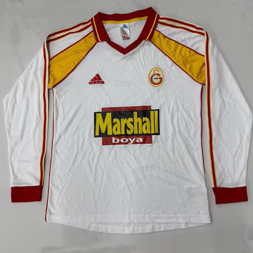 1999-2000 Galatasaray Away Long Sleeve Retro SoccerJersey (长袖）