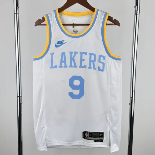 2022-23 Lakers JAMES JR. #9 White Retro Top Quality Hot Pressing NBA Jersey