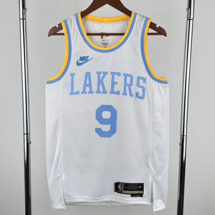 2022-23 Lakers JAMES JR. #9 White Retro Top Quality Hot Pressing NBA Jersey