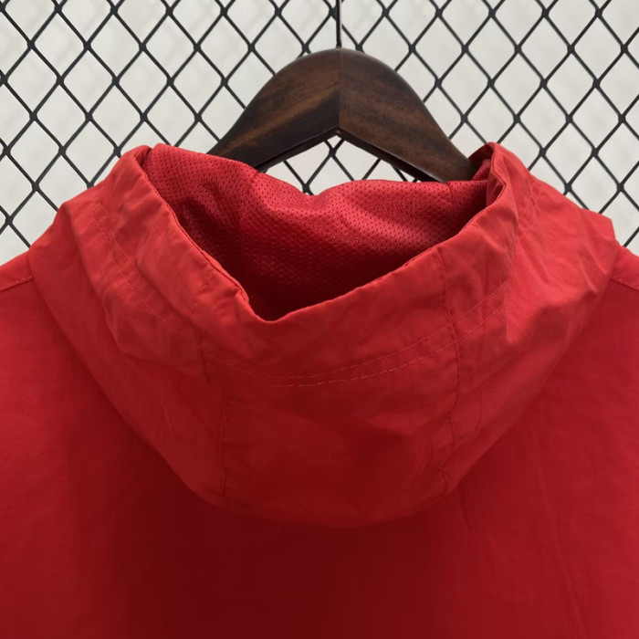 2024 New AD Red Windbreaker