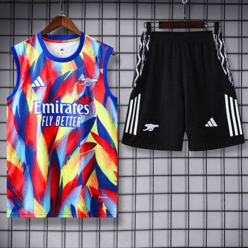 25-26 ARS Red blue Tank top and shorts suit