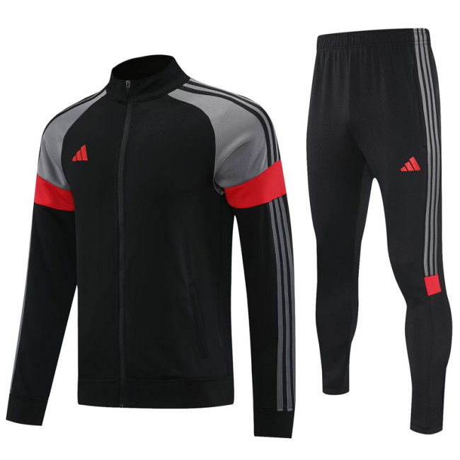 2025 AD Black Jacket Tracksuit #2313