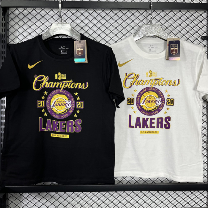 T214 Lakers Black High Quality Casual T-Shirt