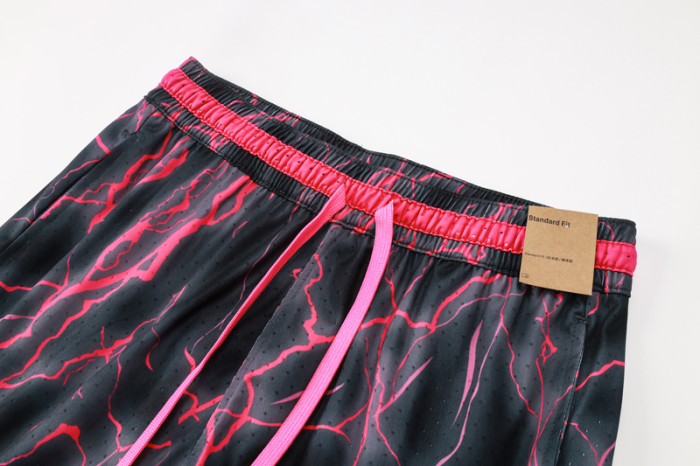 C2440 Jordan Grey Red Casual Short Pants