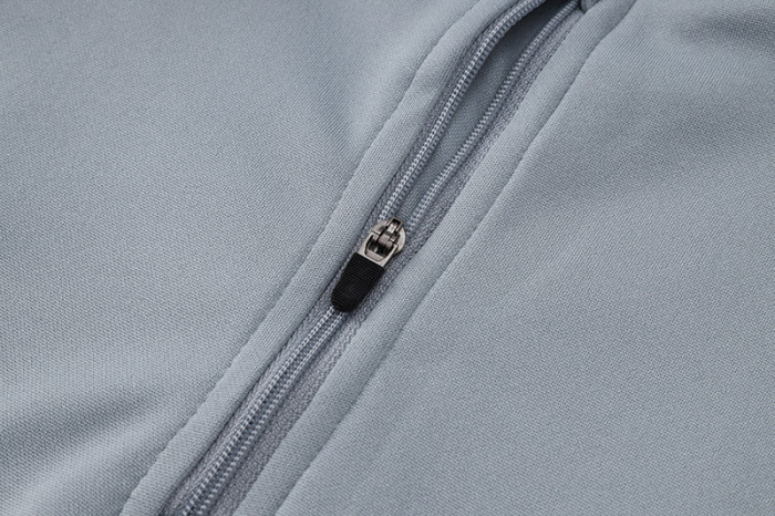 2025 AD Grey Half Pull Tracksuit (半拉链)