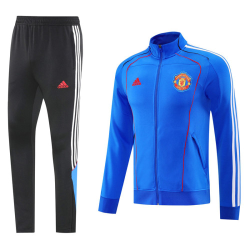 25-26 Man Utd Fancy blue Jacket Tracksuit #03