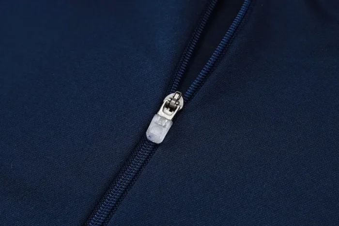 2025-26 RMA Royal blue Kids Half Pull Tracksuit#E2539(童装)(半拉链)