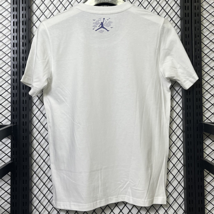 T121 Jordan White High Quality Casual T-Shirt