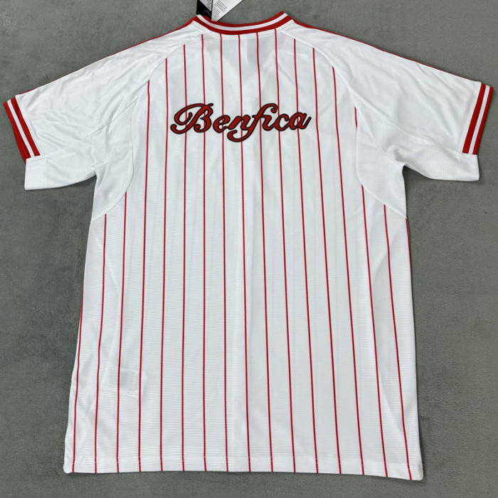 2025-26 Benfca White Casual Edition Baseball Jersey