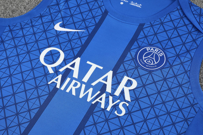 2025-26 PSG Blue Tank top and shorts suit