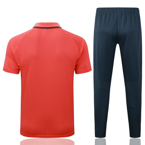 2025-26 Bayern Orange Polo Tracksuit