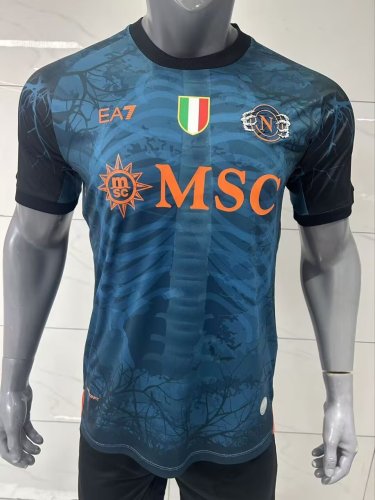 2025-26 Napoli Halloween Blue Color Football Training Shirt