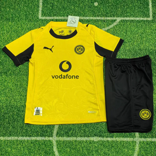 2025-26 Dortmund Cup Match Home Kids Soccer Jersey