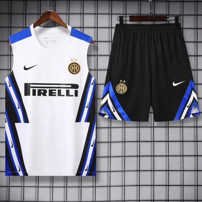 25-26 INT White Tank top and shorts suit