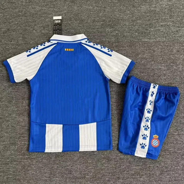 2025-26 Espanyol Home Kids Soccer Jersey